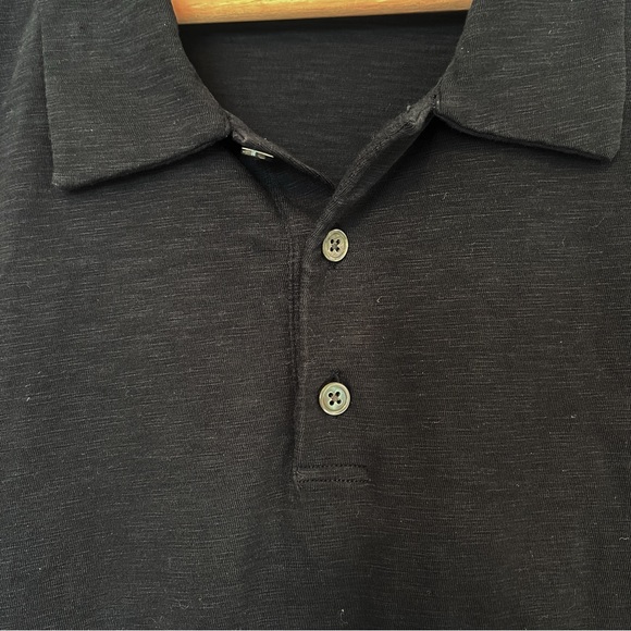 Theory Men's Black Polo Shirt Cotton Blend Size XL - Picture 8 of 13